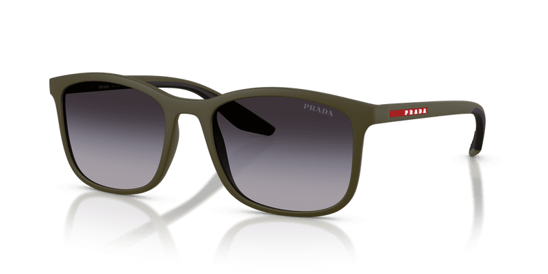 Prada Linea Rossa PS A08S in Matte Green / Grey Gradient (15X09U) - Front View
