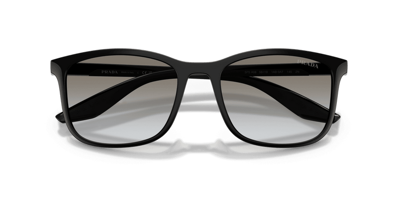 Prada Linea Rossa PS A08S in Black / Grey Gradient (1AB0A7) - Front View