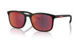 Matte Black / Dark Grey Mirror Blue/Red (1BO08F)