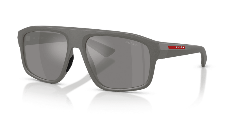 Prada Linea Rossa PS B02S in Metal Grey / Grey Mirror Silver (16X7W1) - Front View