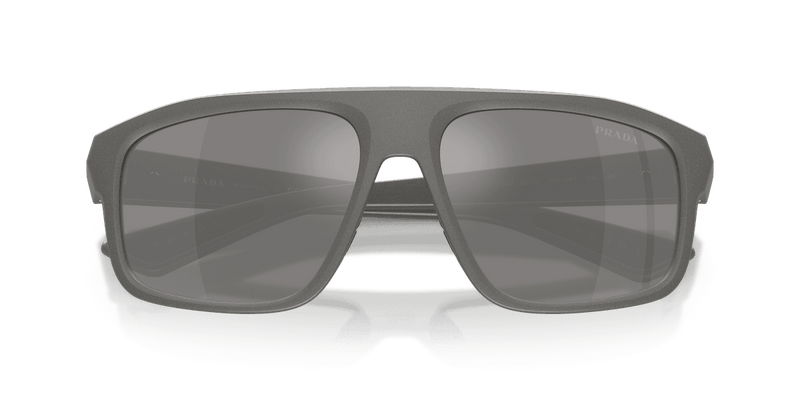 Prada Linea Rossa PS B02S in Metal Grey / Grey Mirror Silver (16X7W1) - Front View