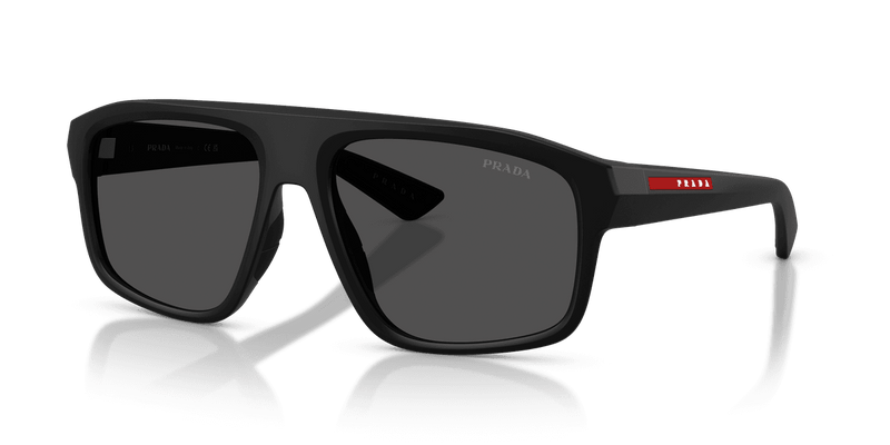 Prada Linea Rossa PS B02S in Matte Black / Dark Grey (1BO06F) - Front View