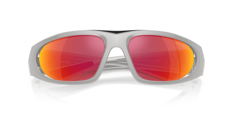 Prada Linea Rossa PS B03S in Metal Grey / Dark Grey Mirror Orange Tuning (14Z04U) - Front View