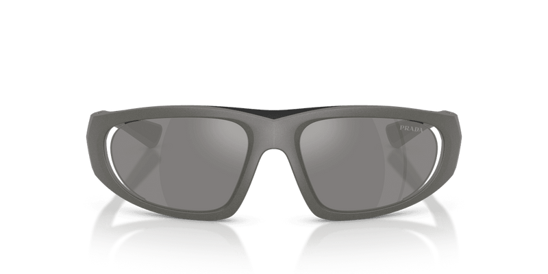 Prada Linea Rossa PS B03S in Metal Grey / Grey Mirror Silver (16X7W1) - Back View