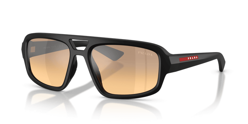 Prada Linea Rossa PS B11SU in Matte Black / Orange Mirror Silver Gradient (1BO40Z) - Alternate View