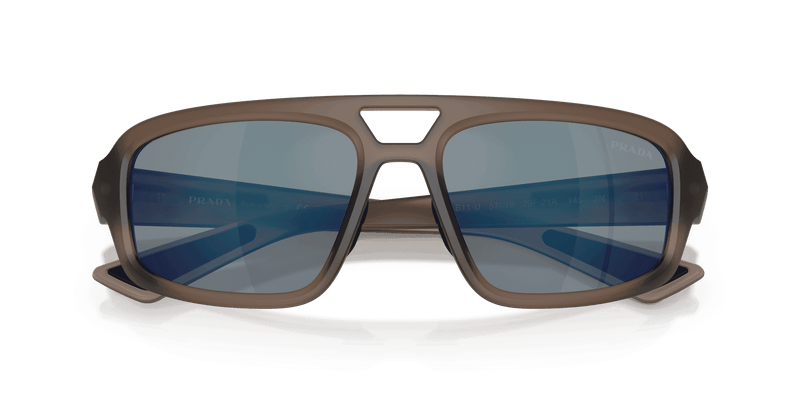 Prada Linea Rossa PS B11SU in Frosted Brown / Red/Blue (29F21A) - Alternate View