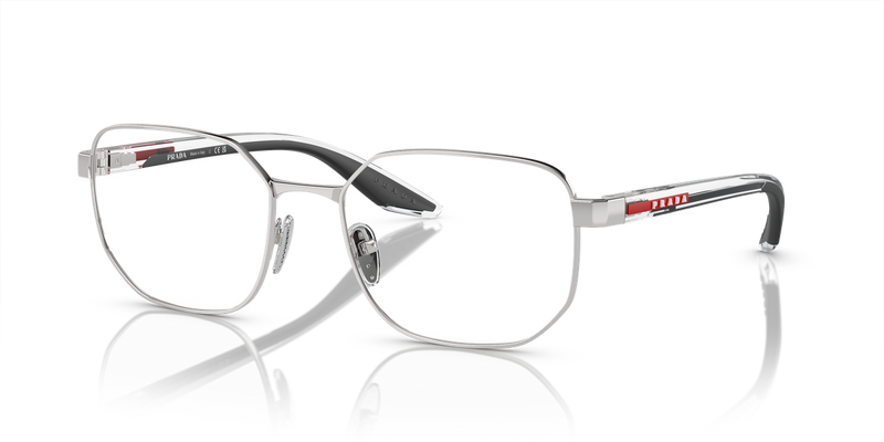 Prada Linea Rossa PS 50QV in Silver / Demo Lens (1BC1O1) - Alternate View