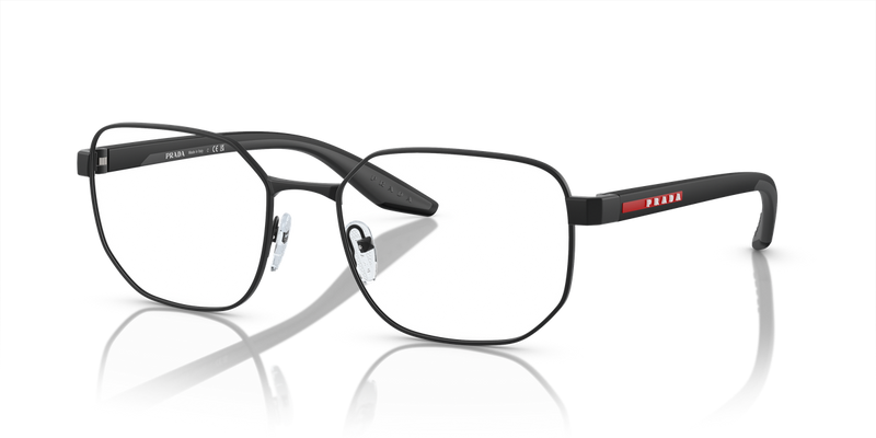 Prada Linea Rossa PS 50QV in Black Rubber / Demo Lens (DG01O1) - Alternate View
