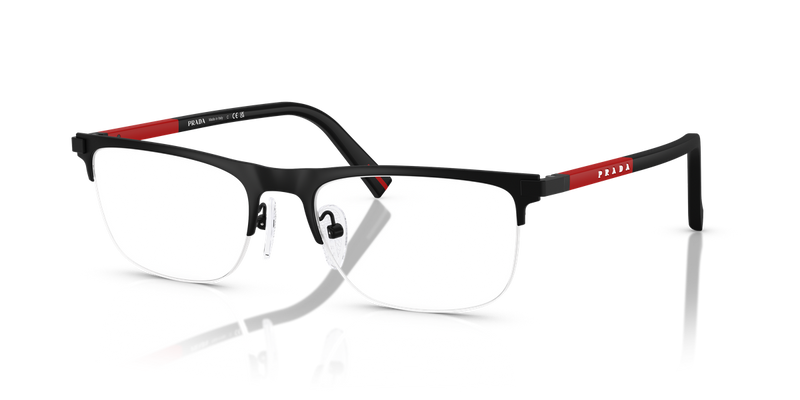 Prada Linea Rossa PS 50RV in Matte Black / Demo Lens (1BO1O1) - Alternate View