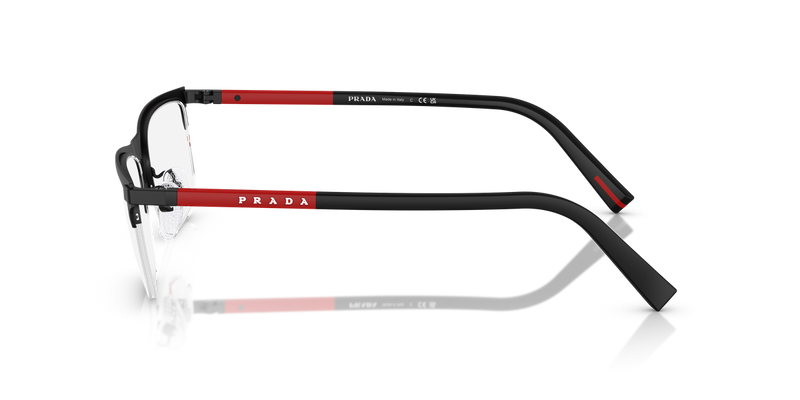 Prada Linea Rossa PS 50RV in Matte Black / Demo Lens (1BO1O1) - Alternate View