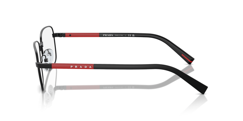 Prada Linea Rossa PS 52QV in Black Matte / Demo Lens (1BO1O1) - Alternate View