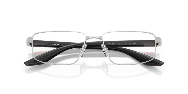 Prada Linea Rossa PS 52RV in Silver / Demo Lens (1BC1O1) - Side View