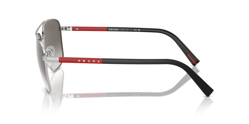 Prada Linea Rossa PS 54ZS in Silver - Back View