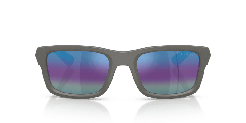 Prada Linea Rossa PSB10SF in Silver Metal - Temple Detail