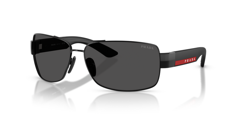 Prada Linea Rossa PS B52S in Black / Dark Grey (1AB06F) - Front View