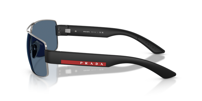 Prada Linea Rossa PS B52S in Gunmetal / Dark Blue (5AV06A) - Alternate View