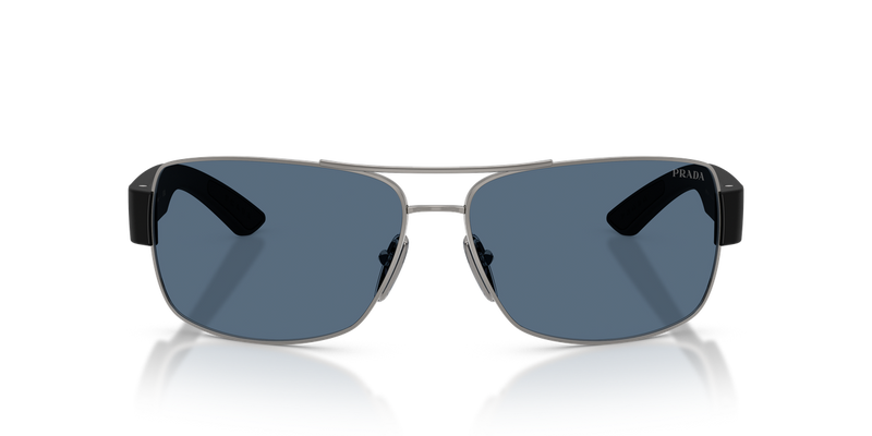 Prada Linea Rossa PS B52S in Gunmetal / Dark Blue (5AV06A) - Alternate View
