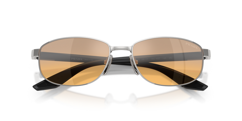 Prada Linea Rossa PS B53S in Silver / Orange Mirror Silver Gradient (1BC40Z) - Alternate View