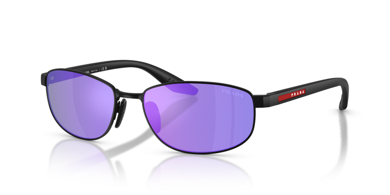 Prada Linea Rossa PS B53S in Matte Black / Violet/Green (1BO60Z) - Alternate View