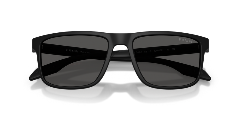 Prada Linea Rossa PSC01SF in Matte Black - Side View