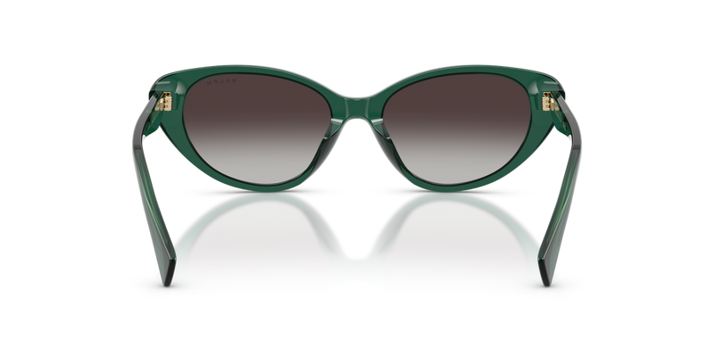 Ralph RA5359U in Transparent Green - Temple Detail