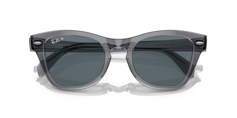 Ray-Ban RB0707S in Transparent Grey - Side View