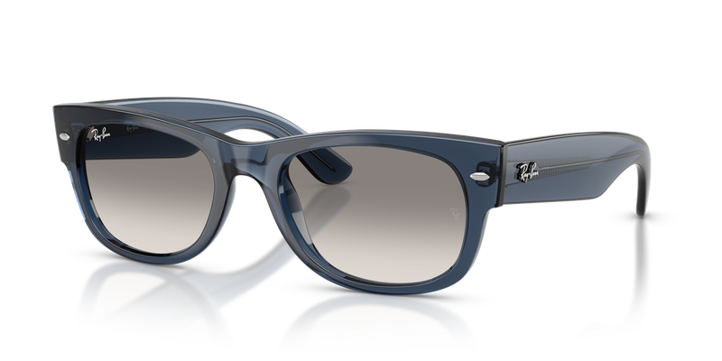 Ray-Ban MEGA WAYFARER II in Transparent Dark Blue - Alternate View