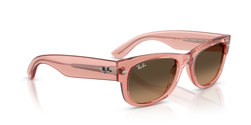 Ray-Ban MEGA WAYFARER II in Transparent Pink - Alternate View