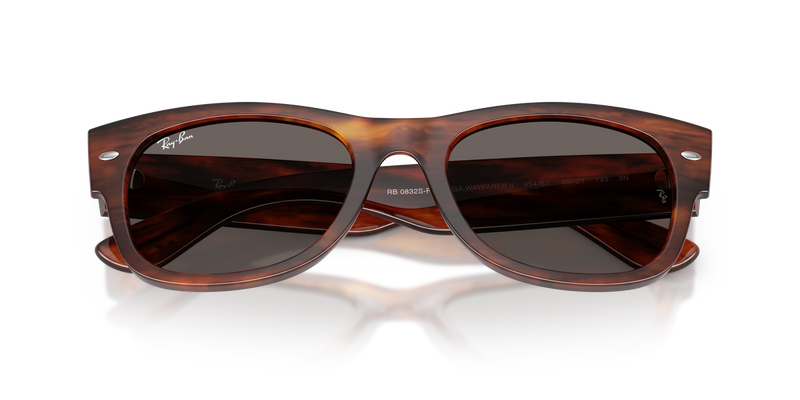 Ray-Ban MEGA WAYFARER II in Striped Havana - Alternate View