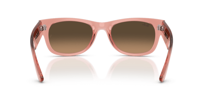 Ray-Ban MEGA WAYFARER II RB0832S in Transparent Pink / Light Brown Gradient Black (684843) - Alternate View