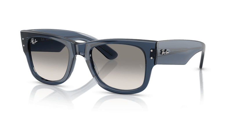Ray-Ban MEGA WAYFARER RB0840S in Transparent Dark Blue / Clear Gradient Grey (684532) - Front View