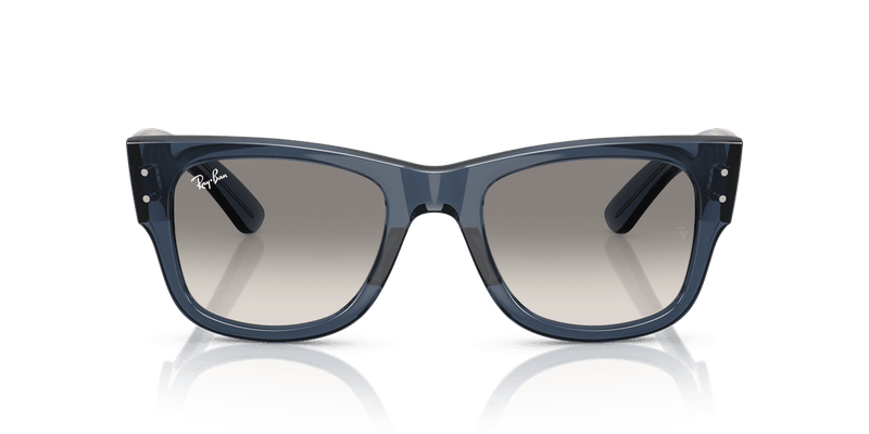 Ray-Ban MEGA WAYFARER RB0840S in Transparent Dark Blue / Clear Gradient Grey (684532) - Side View