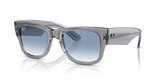 Transparent Grey / Clear Gradient Blue (68463F)