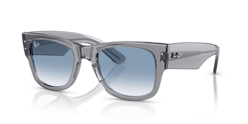 Ray-Ban MEGA WAYFARER RB0840S in Transparent Grey / Clear Gradient Blue (68463F) - Alternate View