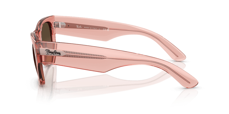 Ray-Ban MEGA WAYFARER RB0840S in Transparent Pink / Light Brown Gradient Black (684843) - Alternate View