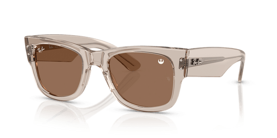 Ray-Ban MEGA WAYFARER RB0840S - Transparent Light Brown / Dark Brown (68701A)