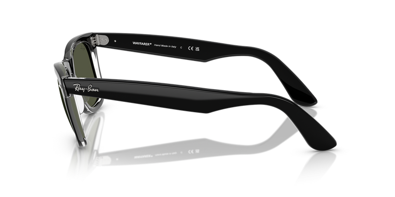Ray-Ban WAYFARER in Black On Transparent - Alternate View