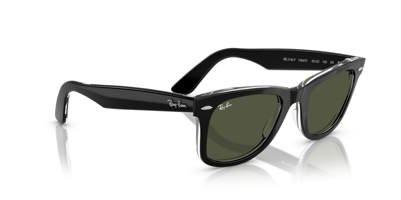 Ray-Ban WAYFARER in Black On Transparent - Alternate View