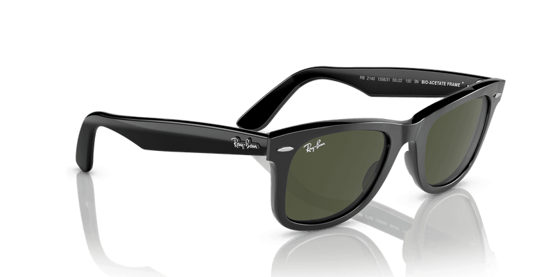 Ray-Ban WAYFARER RB2140 in Black / Green (135831) - Alternate View