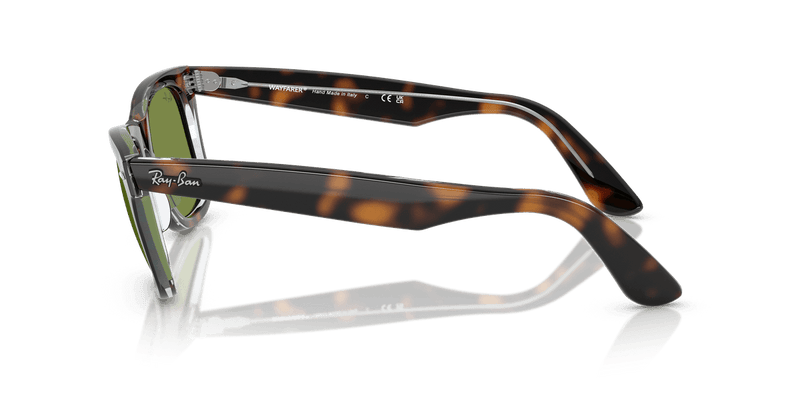 Ray-Ban WAYFARER RB2140 in Dark Havana On Multicolor / Green (14134E) - Alternate View