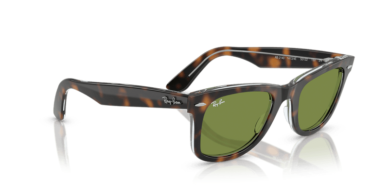 Ray-Ban WAYFARER RB2140 in Dark Havana On Multicolor / Green (14134E) - Alternate View