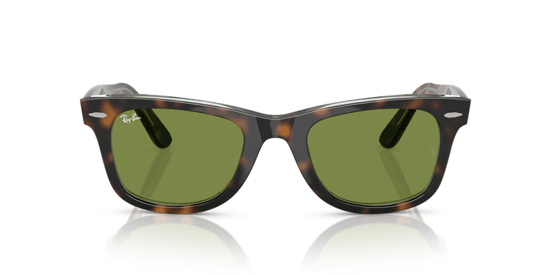 Ray-Ban WAYFARER RB2140 in Dark Havana On Multicolor / Green (14134E) - Alternate View