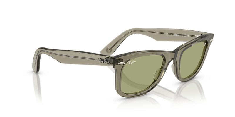 Ray-Ban WAYFARER RB2140 in Transparent Green / Bottle Green (68694E) - Back View