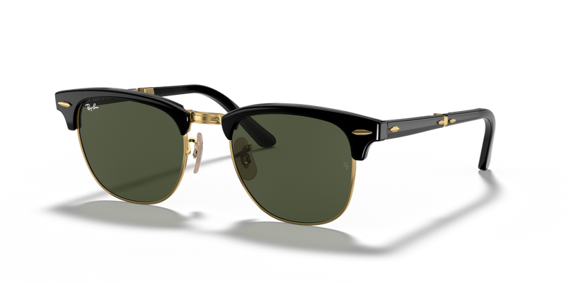 Ray-Ban CLUBMASTER FOLDING in Black / G-15 Green (901) - Alternate View