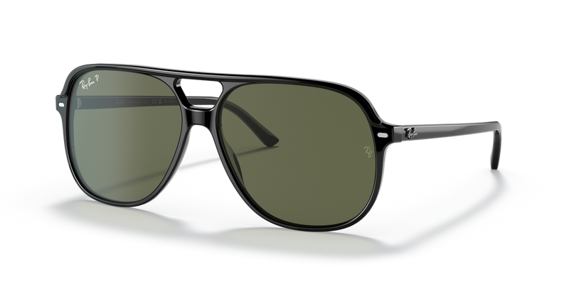 Ray-Ban BILL in Black / G-15 Green Polarized (901/58) - Alternate View