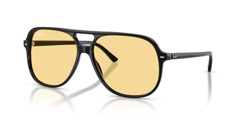 Ray-Ban BILL in Black / Yellow (901/R6) - Front View