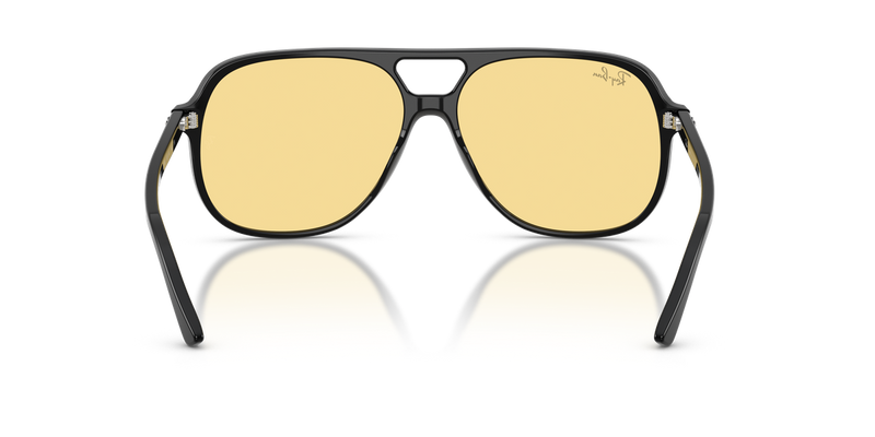 Ray-Ban BILL in Black / Yellow (901/R6) - Temple Detail