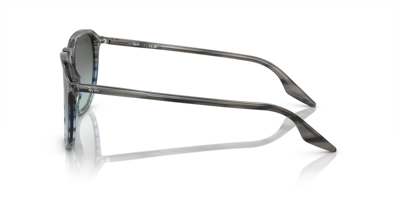 Ray-Ban RB2203 in Striped Grey & Blue - Back View
