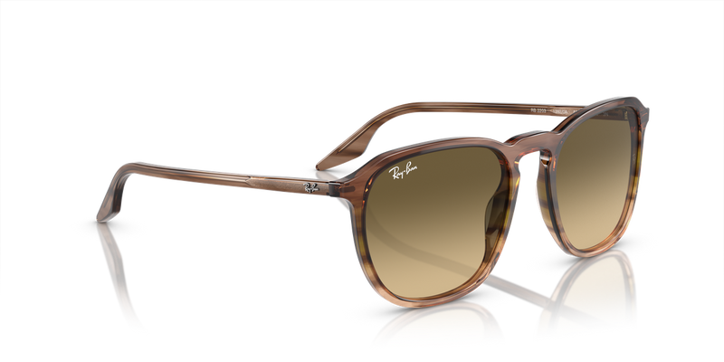 Ray-Ban RB2203 in Striped Brown & Green - Alternate View