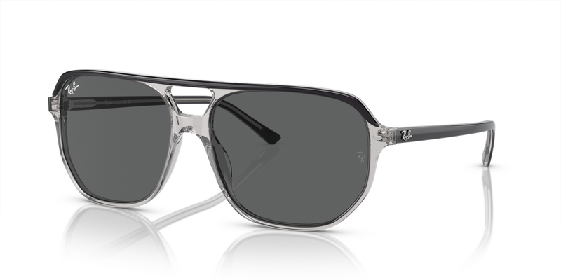 Ray-Ban BILL ONE in Dark Grey On Transparent Grey / Dark Grey (1396B1) - Alternate View